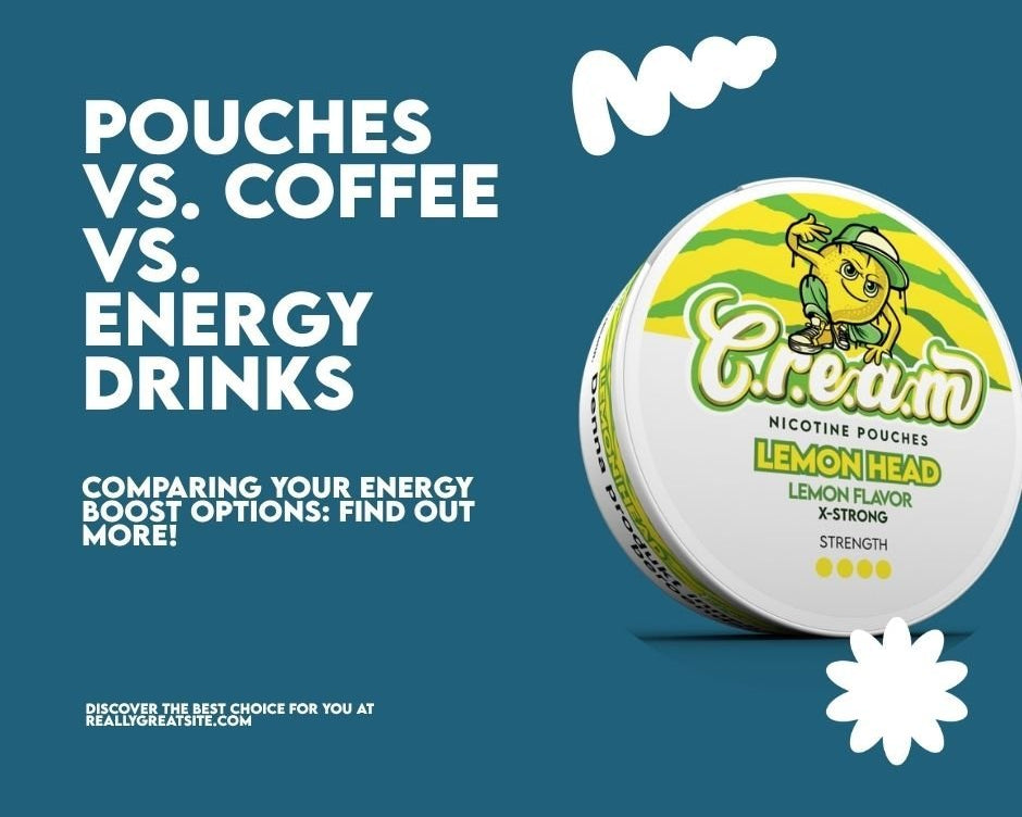 Caffeine Pouches vs. Coffee vs. Energy Drinks: A Data-Driven Comparison - Cream.energy