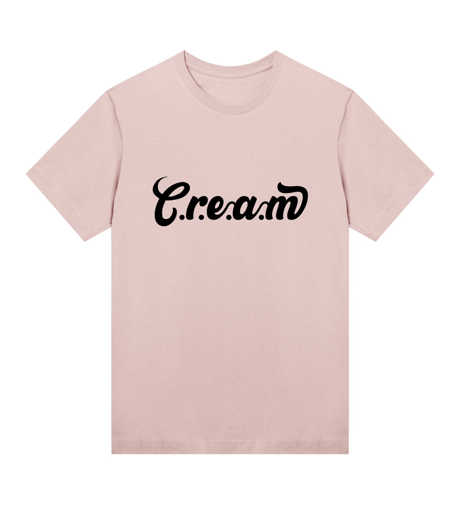 C.r.e.a.m Black Logo Womens Regular Tee - Cream.energy