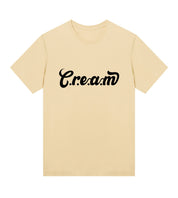 C.r.e.a.m Black Logo Womens Regular Tee - Cream.energy