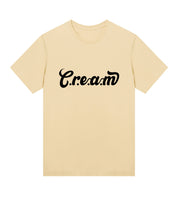 C.r.e.a.m Black Logo Womens Regular Tee - Cream.energy