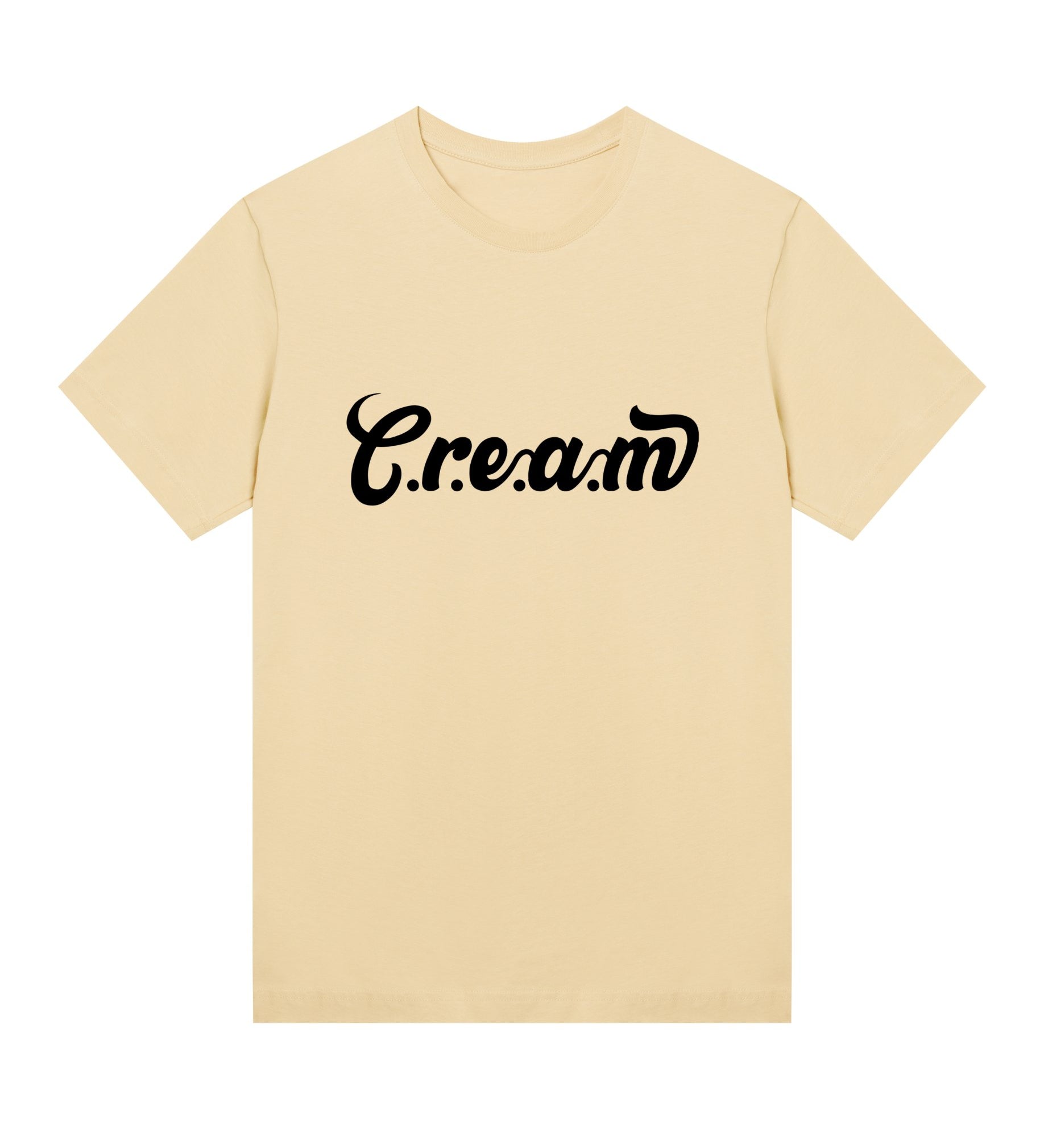 C.r.e.a.m Black Logo Womens Regular Tee - Cream.energy