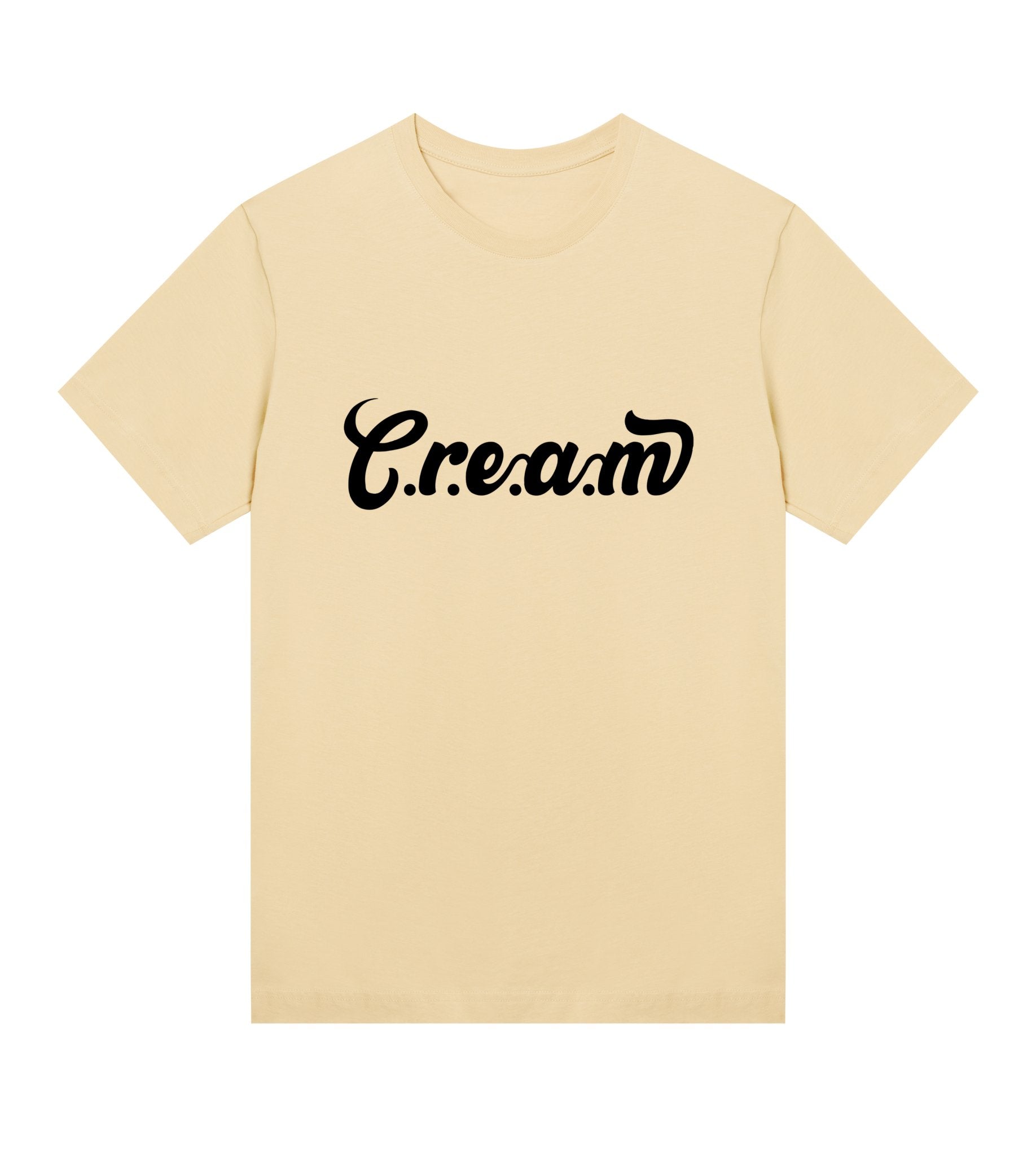 C.r.e.a.m Black Logo Womens Regular Tee - Cream.energy