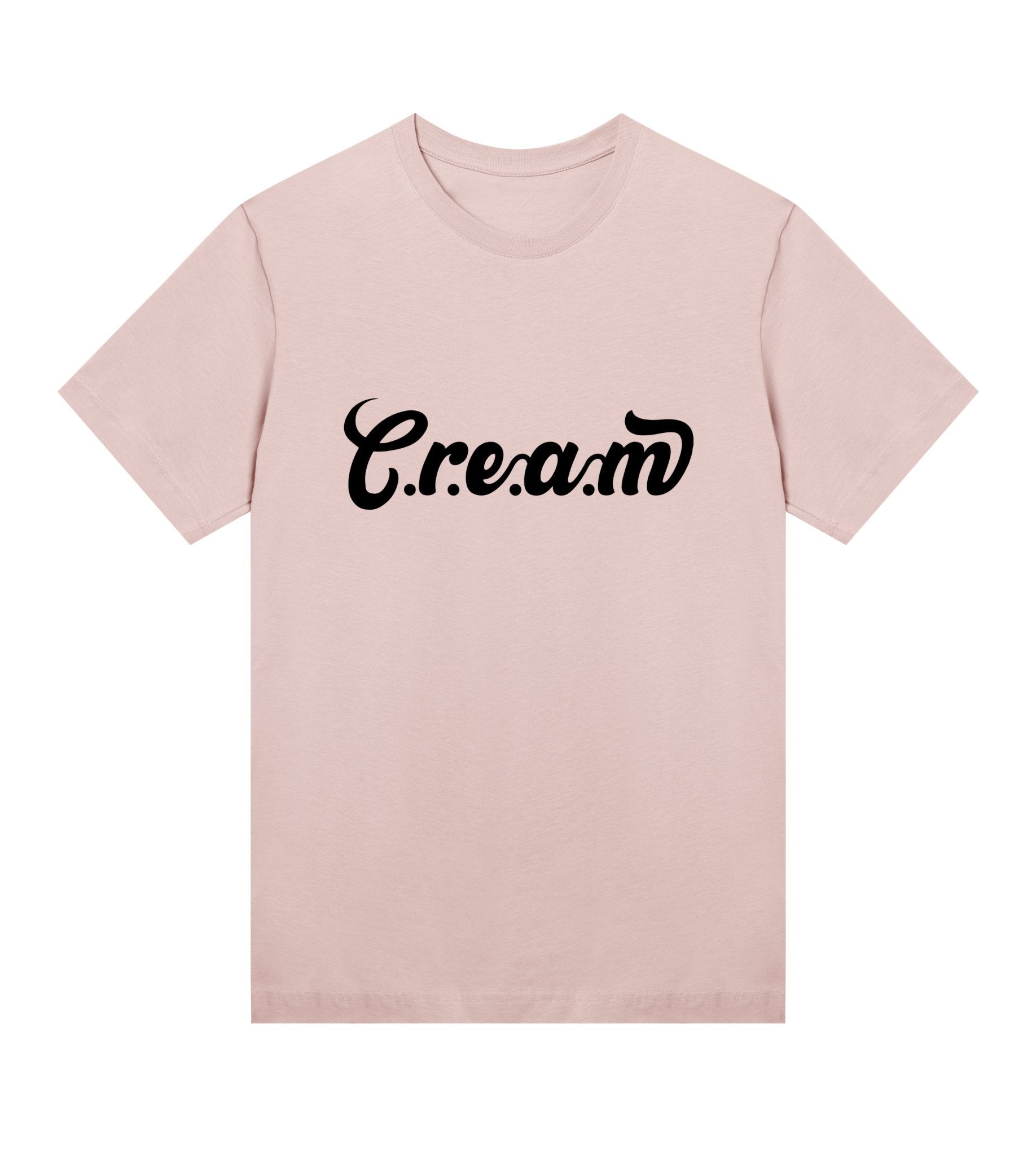 C.r.e.a.m Black Logo Womens Regular Tee - Cream.energy