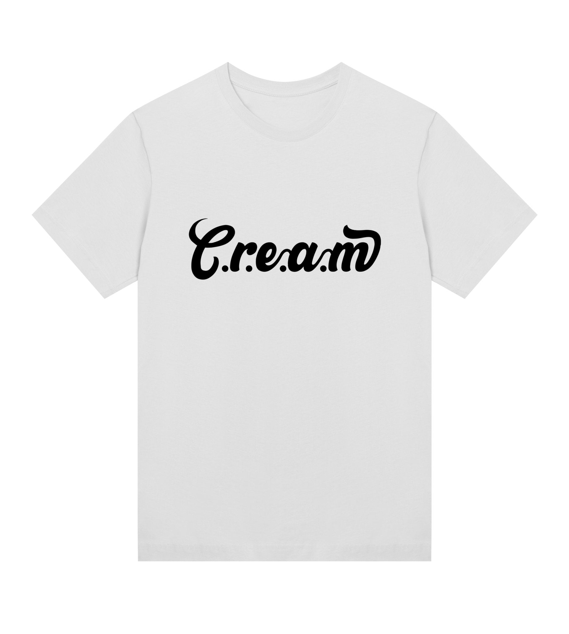 C.r.e.a.m Black Logo Womens Regular Tee - Cream.energy