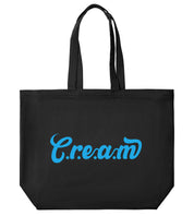 C.r.e.a.m Blue Logo Large Tote - Cream.energy