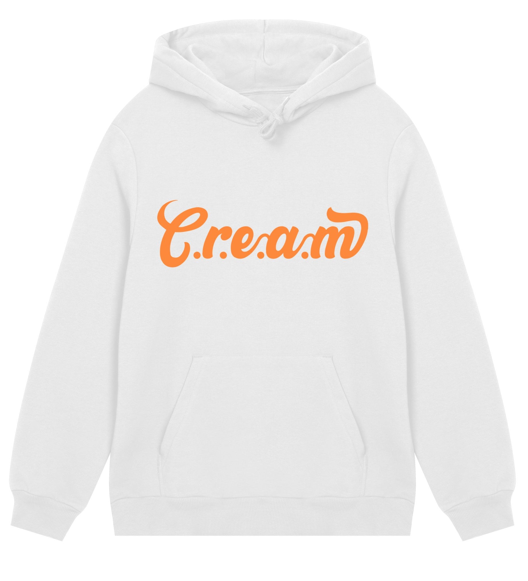 C.r.e.a.m Orange Logo Mens Regular Hoodie - Cream.energy