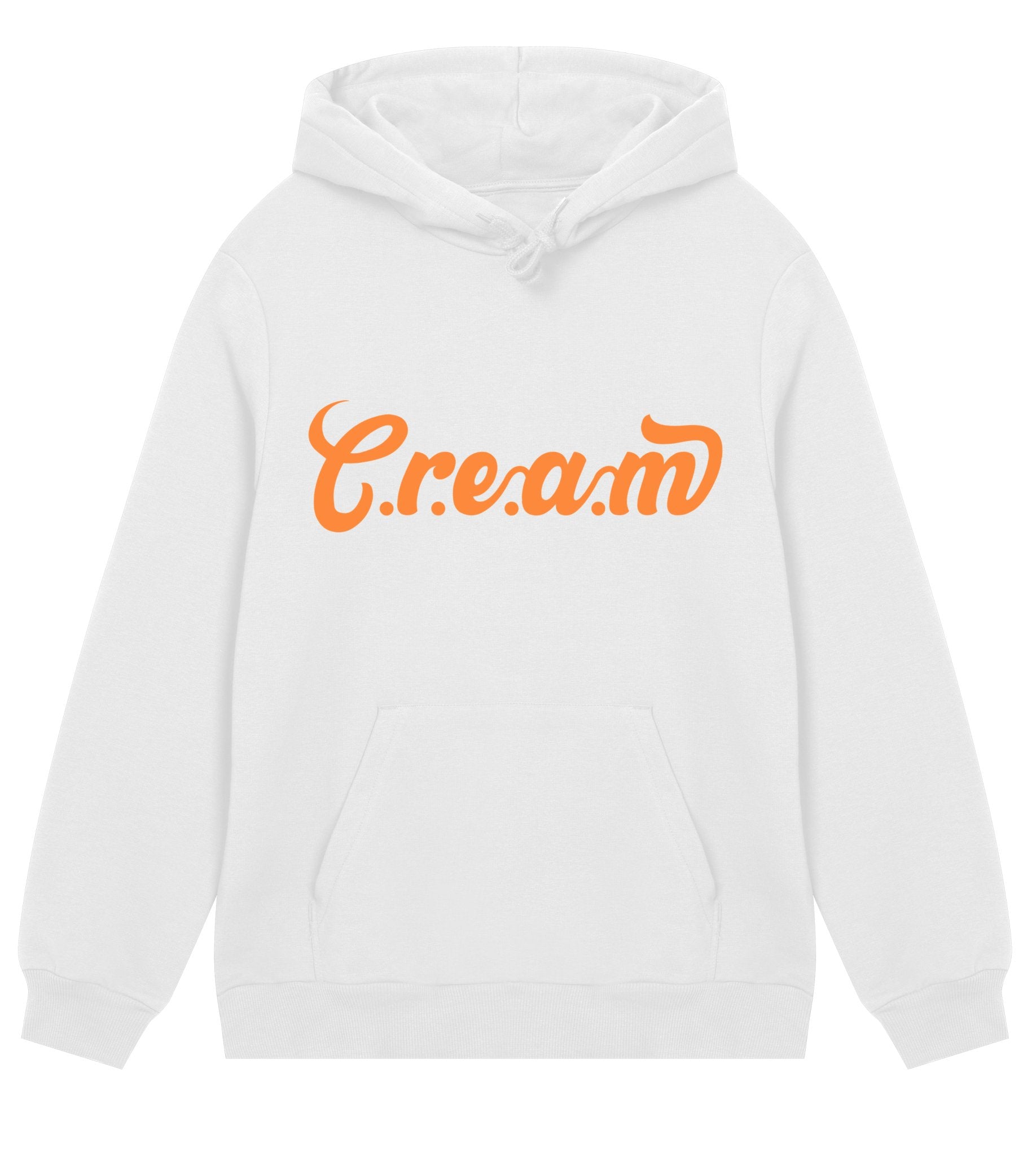 C.r.e.a.m Orange Logo Mens Regular Hoodie - Cream.energy