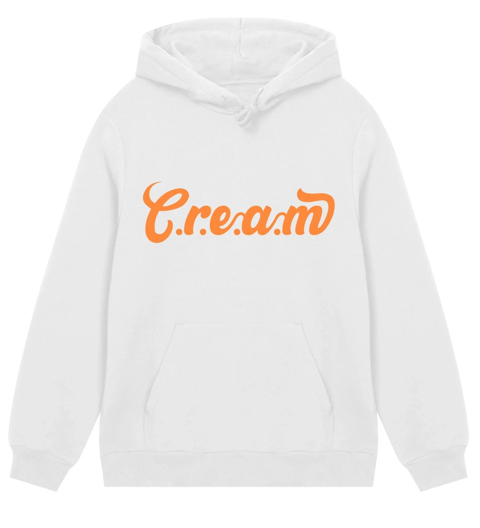 C.r.e.a.m Orange Logo Mens Regular Hoodie - Cream.energy