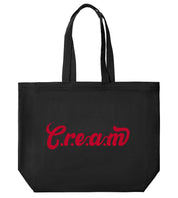 C.r.e.a.m Red Logo Large Tote - Cream.energy