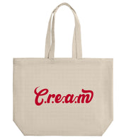 C.r.e.a.m Red Logo Large Tote - Cream.energy