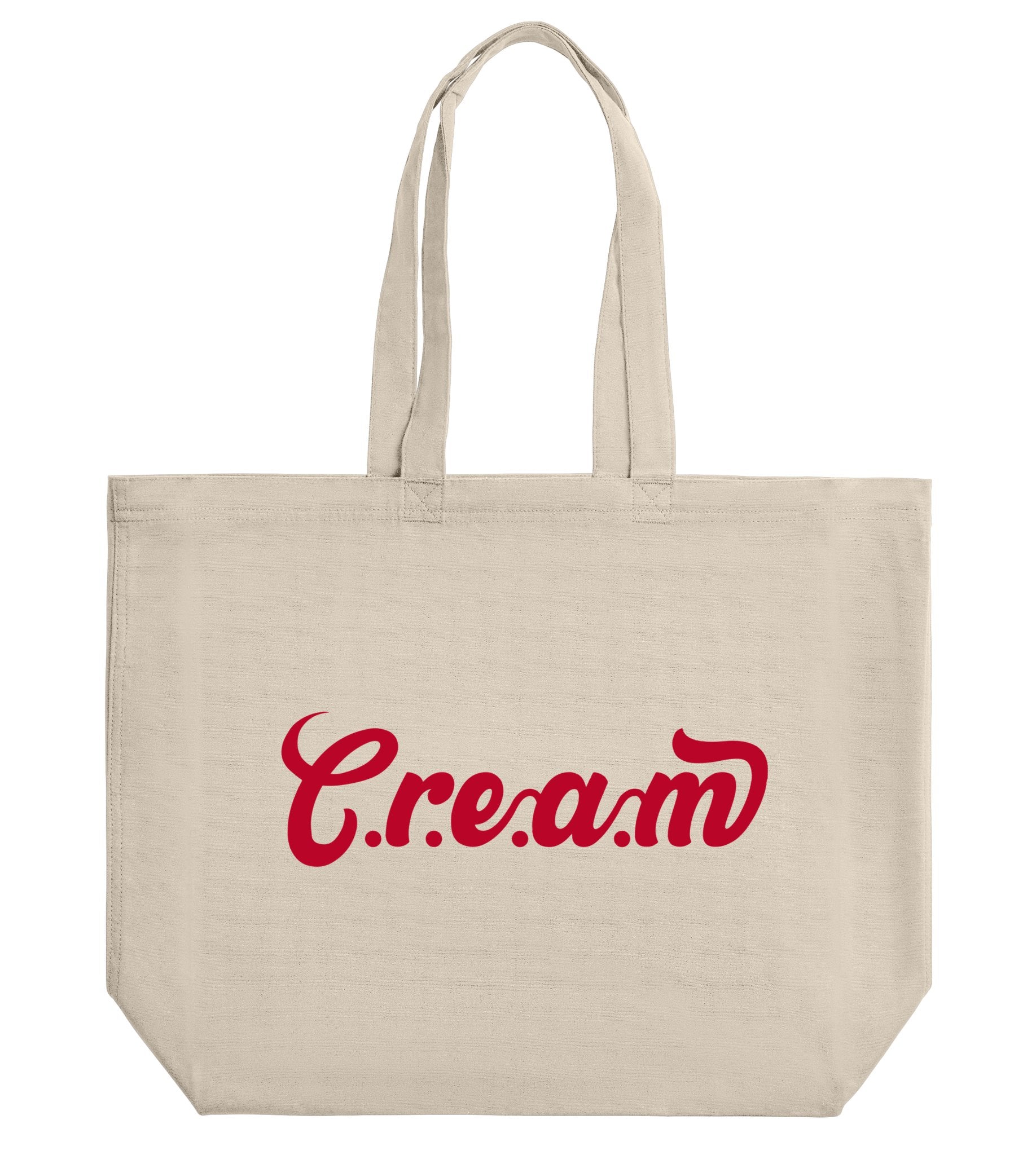 C.r.e.a.m Red Logo Large Tote - Cream.energy