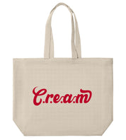 C.r.e.a.m Red Logo Large Tote - Cream.energy