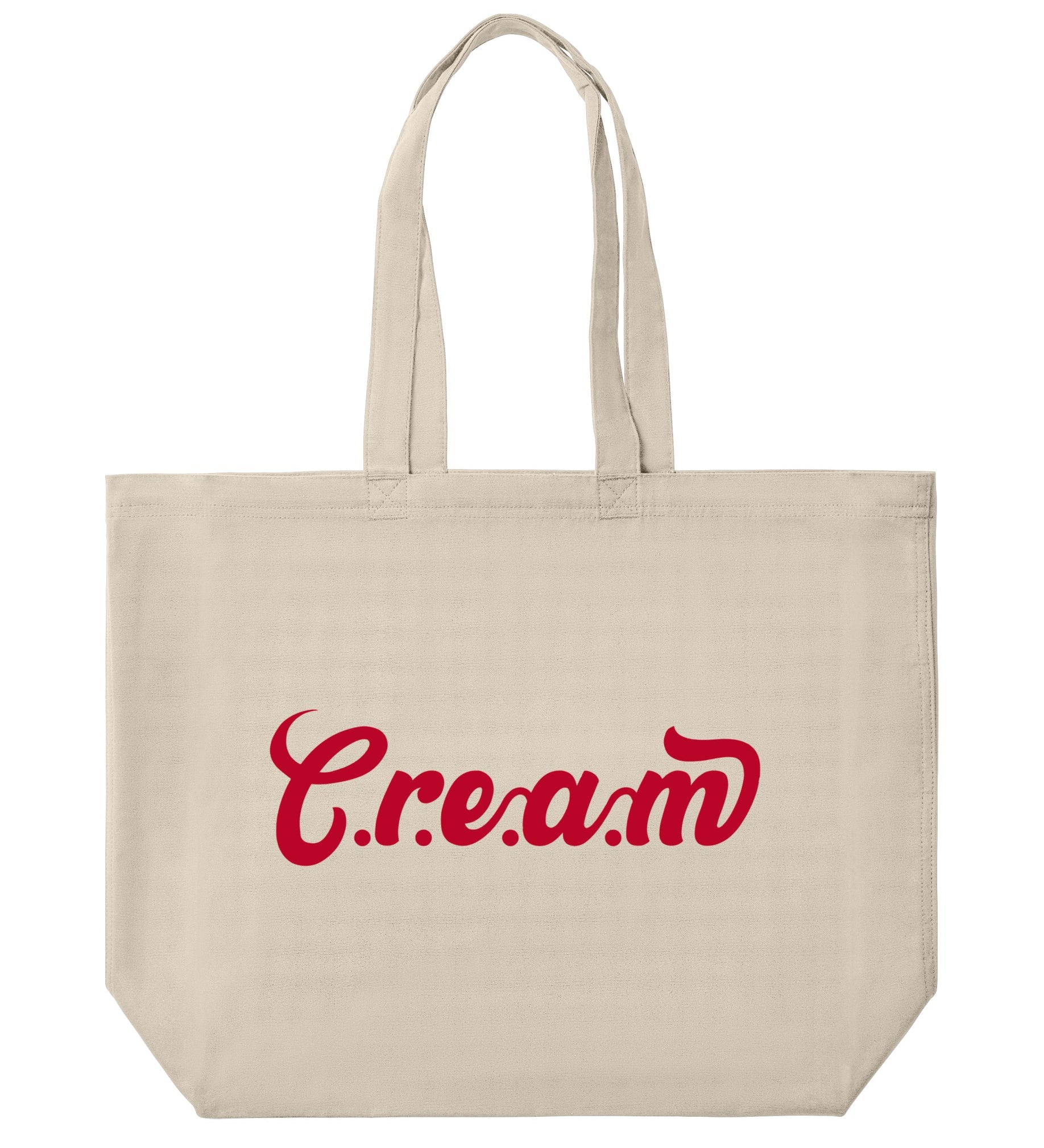 C.r.e.a.m Red Logo Large Tote - Cream.energy