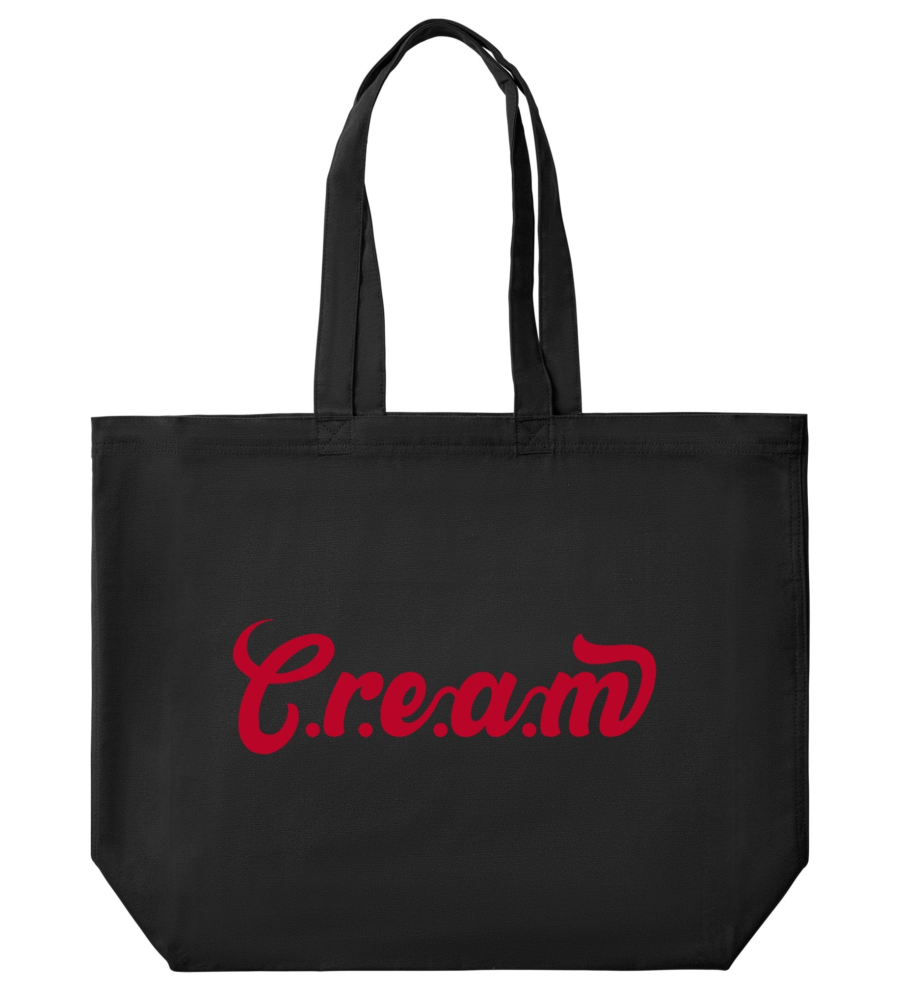 C.r.e.a.m Red Logo Large Tote - Cream.energy