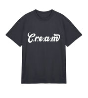 C.r.e.a.m White Logo Mens Boxy Tee - Cream.energy