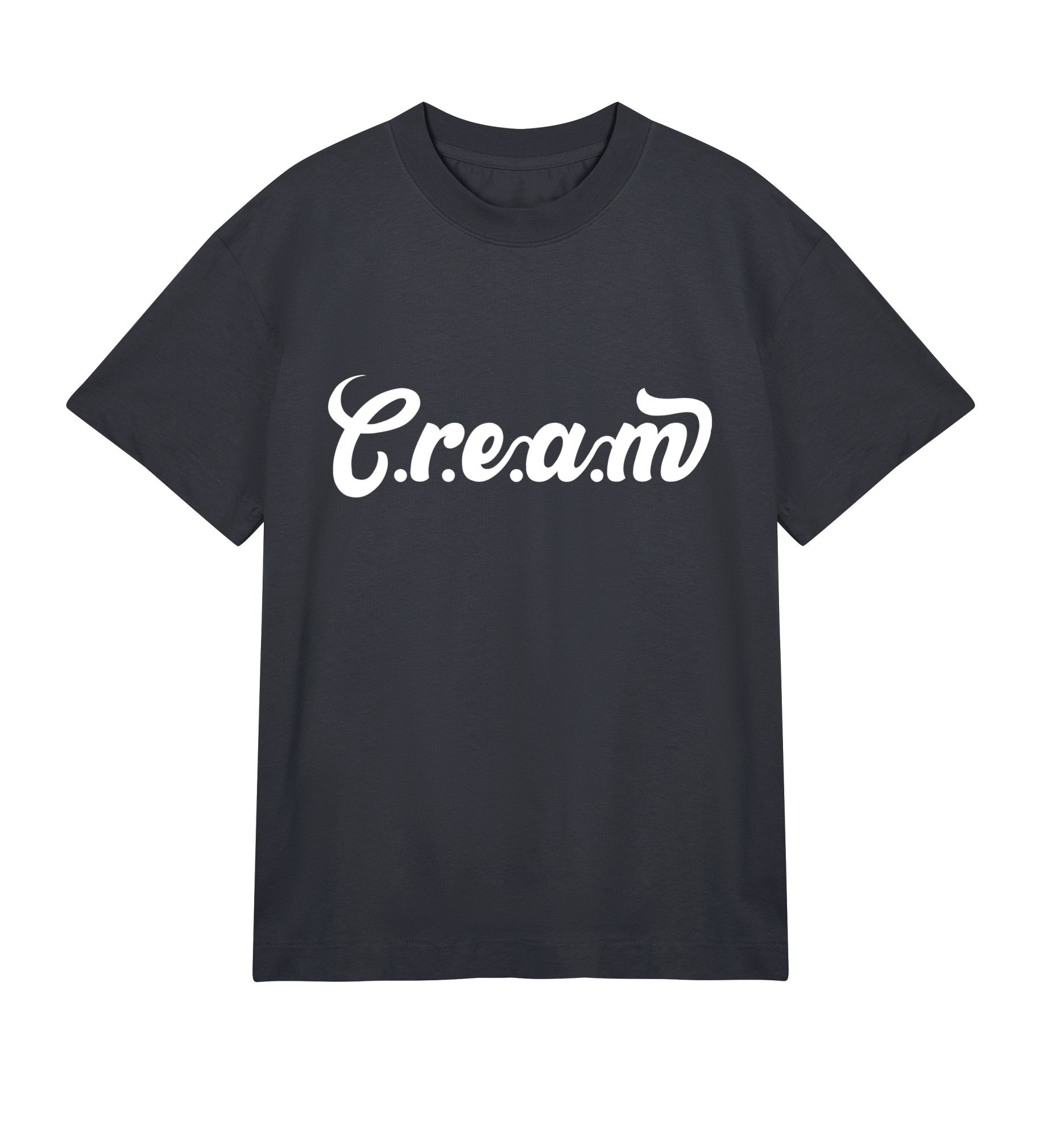 C.r.e.a.m White Logo Mens Boxy Tee - Cream.energy