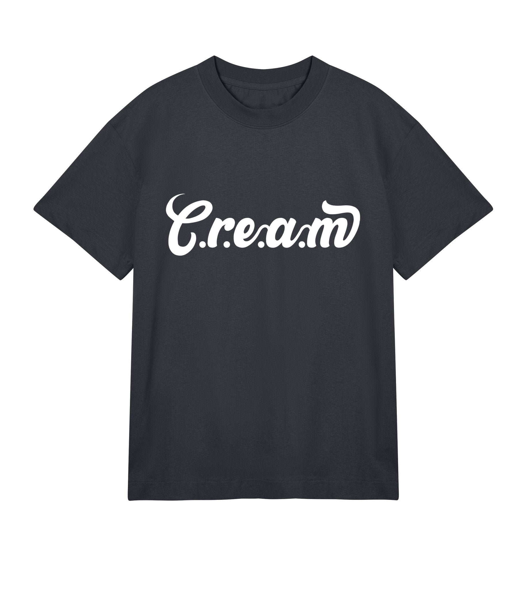 C.r.e.a.m White Logo Mens Boxy Tee - Cream.energy