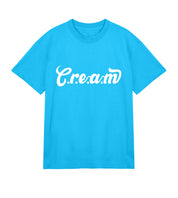 C.r.e.a.m White Logo Mens Boxy Tee - Cream.energy