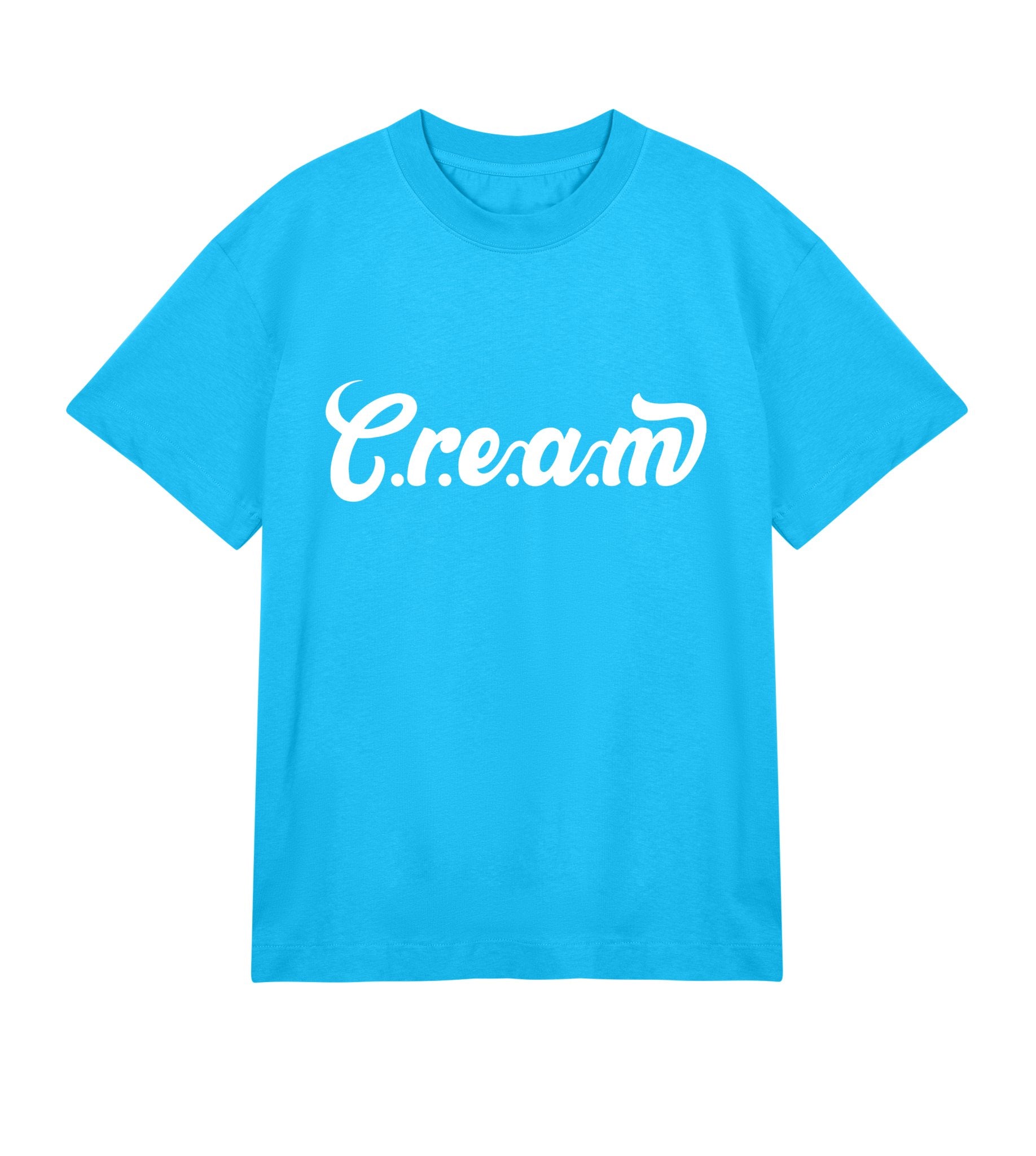 C.r.e.a.m White Logo Mens Boxy Tee - Cream.energy