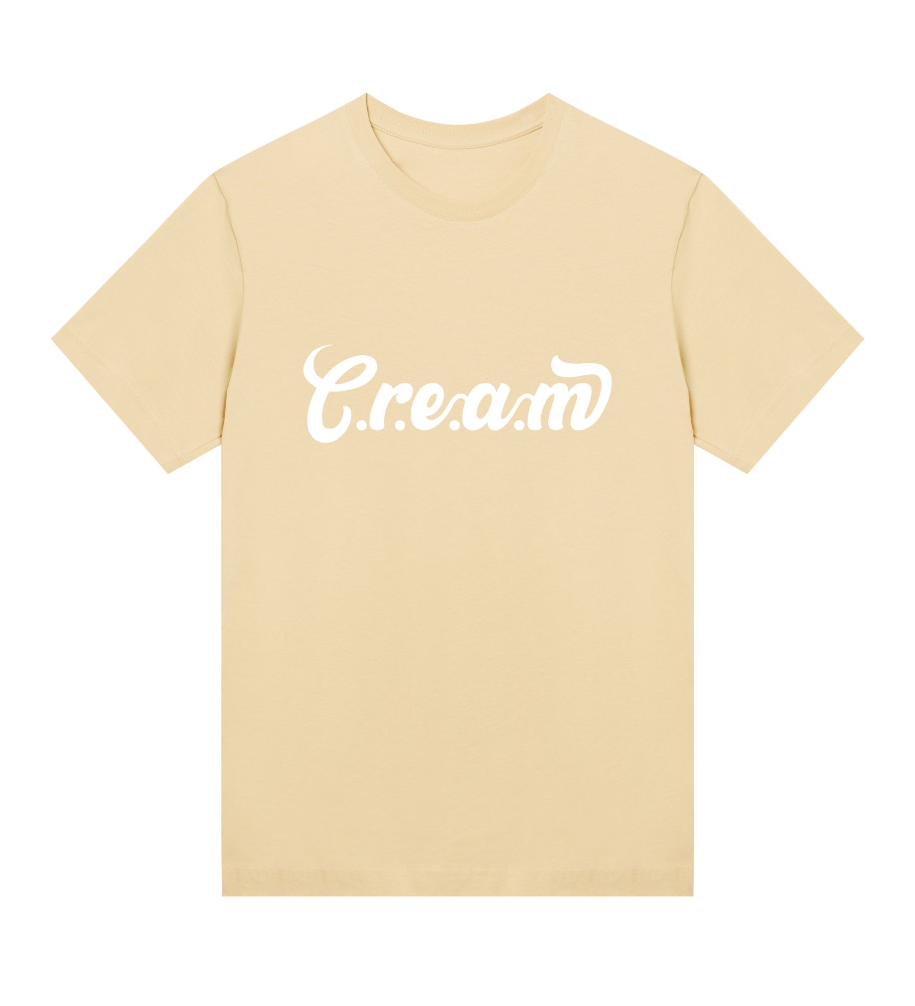 C.r.e.a.m White Logo Womens Regular Tee - Cream.energy