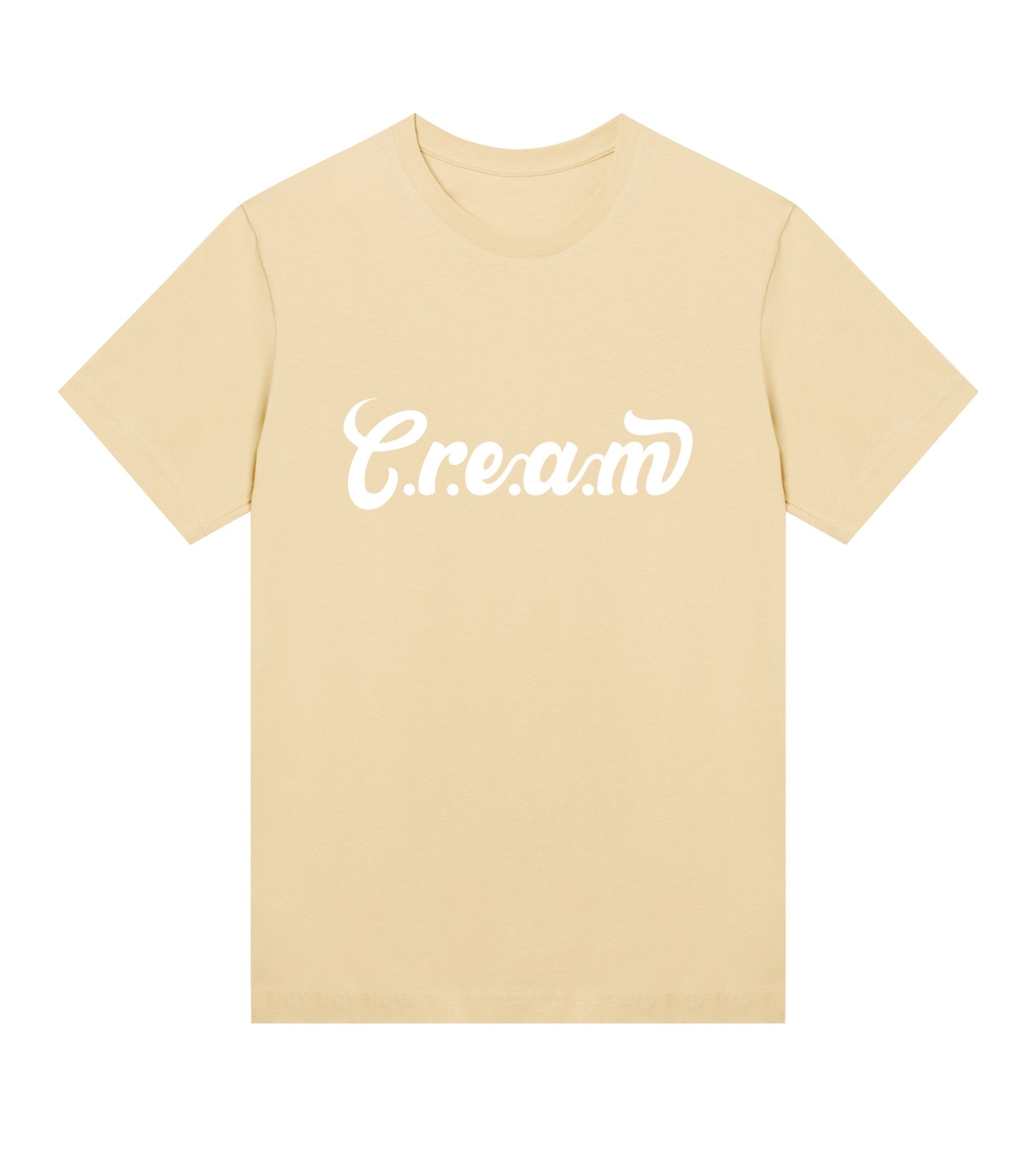 C.r.e.a.m White Logo Womens Regular Tee - Cream.energy