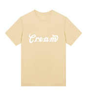 C.r.e.a.m White Logo Womens Regular Tee - Cream.energy